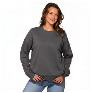 Sweat-shirt à capuche décontracté pour femme, en coton/tricot de bambou, respirant, délavé à l'acide, motif géométrique, col montant, idéal pour l'été - Product Image 1