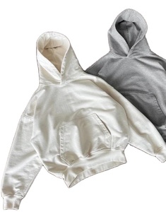 Sudadera con Capucha Corta de Algodón para Hombre, Estilo Boxy, Oversize, con Estampado de Burbujas, Hecha en Pakistán - Product Image 5