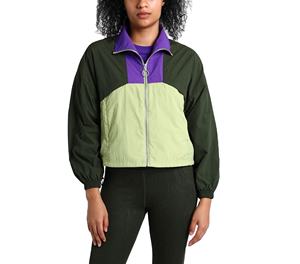 Chaquetas Cortavientos Anorak de Nailon de Alta Calidad, Cómodas, Impermeables, con Bloques de Color, Tejido de Punto, Bordado de Rayas, para Mujer, Talla Grande - Product Image 3