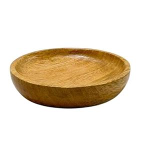 Assiette en bois de manguier, plateau de service pour légumes, bol à salade de fruits, plat de service en bois pour la cuisine (10,5x10,5x2 CM) - Product Image 1