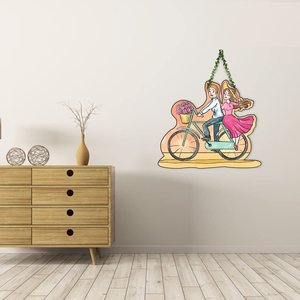 Décoration murale en bois pour couple Artvibes, cadeau de la Saint-Valentin pour partenaire, petite amie, petit ami, mari, femme - Product Image 1