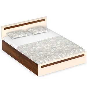 Cama Moderna con Plataforma Maltein Tamaño Queen con Diseño de Paneles de Madera - Product Image 1
