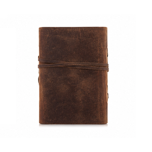 Carnet en cuir véritable fait main, style vintage antique, avec fermeture à sangle – Vente en gros, personnalisation de logo - Product Image 3