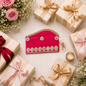 Wedding Shagun <b>Envelope</b> for Cash Gift, Handmade Designer Lifafa Set, Bridal <b>Money</b> Holder, Indian Festive Gift Cover Pack - Product Image 6