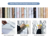 Papier peint autocollant PVC imperméable en vinyle pour cuisine, chambre à coucher, salon, papier peint