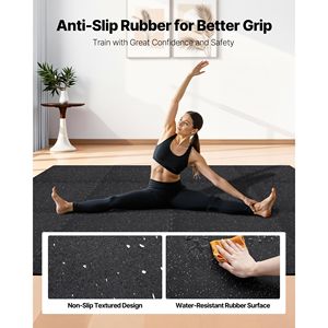 Set di 24 Tappetini Puzzle in Schiuma EVA ad Alta Densità 24 X 24 X 0,4 cm, Pavimentazione Protettiva Interconnessa in Gomma Morbida per Fitness - Product Image 3