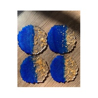 Nouvel ensemble de sous-verres artisanaux vintage en résine de qualité supérieure, épaisseur 5 mm, design personnalisé, plusieurs tailles, logo sur mesure pour les amateurs de café et la table