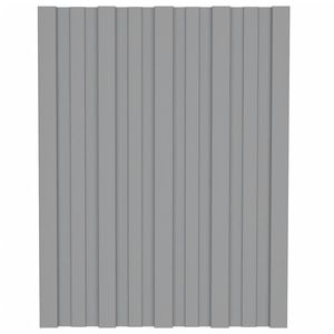 ชุดหลังคา36ชิ้น23.6 "x17.7" แผ่นเหล็กชุบสังกะสีลูกฟูกสีเทา - Product Image 2