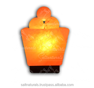 Lampe en sel de l'Himalaya écologique, lampe en sel de l'Himalaya faite à la main, lampe en sel de l'Himalaya à lumière chaude - Product Image 3