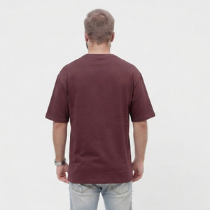 เสื้อยืดโอเวอร์ไซส์ลำลองสำหรับผู้ชาย สไตล์ฤดูร้อน แขนสั้น เสื้อวิ่งออกกำลังกาย คอกลม สไตล์สตรีท ทรงหลวมไหล่ตก - Product Image 5