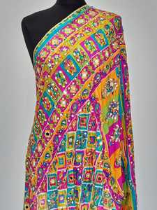Handmade Silk Mirror <b>Shawls</b> Traditional Fashion Scarves & Hijabs Set Ethnic Wedding Party Wear Traditional <b>Women</b> Wholesale Set's - Product Image 2