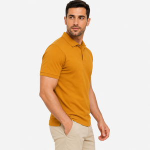 Polo homme en tissu doux et respirant, idéal pour un usage quotidien, coupe confortable, look élégant pour les hommes modernes. - Product Image 2