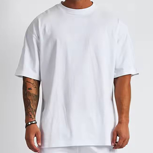 Camisetas Blancas de Alta Calidad, 100% Algodón, 240 g/m², Hombros Caídos, Estampado en Relieve, Estilo Pro Club, las Más Populares - Product Image 3