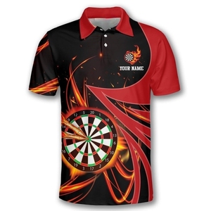 Custom Team Logo And Numbers sublimation Men's <b>dart</b> jersey club Team Wear <b>dart</b> jersey Polo Shirts for sale - Product Image 5