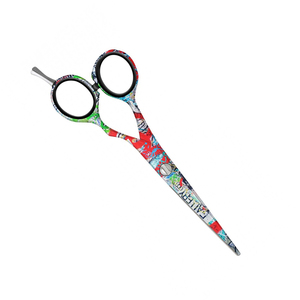 Tijeras Profesionales para Cortar Cabello de 6 Pulgadas con Diseño Colorido de Grafiti, Tijeras de Peluquería para Diestros, Cuchillas Supercut - Product Image 5