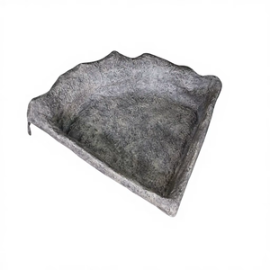 Corner Pond FRP Garden Ornaments Unbreakable Lightweight Fiberglass <b>Stone</b>-Look <b>Painted</b> Hand-Molded Outdoor Pond Water Lotus Fish - Product Image 1