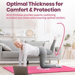 Tapis de yoga en PVC haute densité de qualité supérieure, surface antidérapante, tapis d'exercice pour la salle de sport, l'entraînement à domicile - Product Image 4