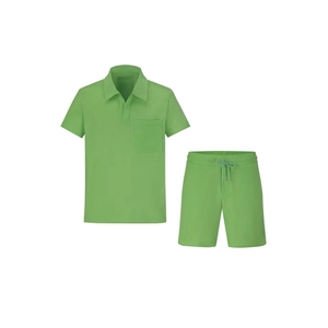 Conjunto de Polo y Pantalones Cortos para Hombre de Alta Calidad, Transpirable, de Algodón, Ropa Casual de Moda Masculina, con Logotipo Personalizado - Product Image 6