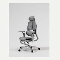 Chaise de bureau ergonomique SAIGU Windrunner en maille avec double soutien lombaire pour les acheteurs du Royaume-Uni