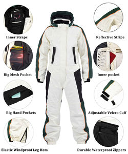 Chaqueta de Nieve para Mujer, Talla Grande, Transpirable, Cortavientos, Impermeable, Traje de Esquí para Invierno, con Capucha, Resistente - Product Image 6