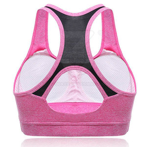 Soutien-gorge de sport simple haut de gamme avec maintien élevé, tissu respirant et écologique, logo frontal pour le yoga et l'exercice quotidien - Product Image 2