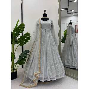 Sequence Work Top Lehenga and Dupatta for Party Wear Other Ethnic <b>Accessories</b> - Product Image 5