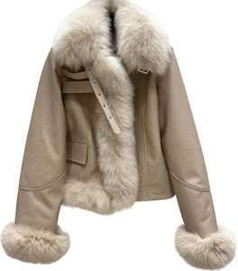 Blouson aviateur en cuir de vachette véritable de qualité supérieure, col rabattable, imperméable, épais, haute qualité, nouveautés en cuir - Product Image 3