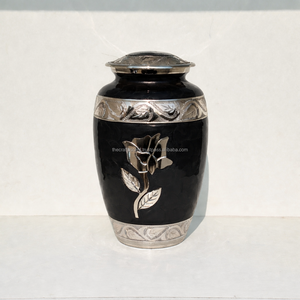 Urnas de Cremación de Aluminio Grabadas con Rosas Rojas Perla, Estilo Americano, Personalizables, de Alta Calidad, para Cenizas Humanas, Grandes, Venta al Por Mayor - Product Image 3