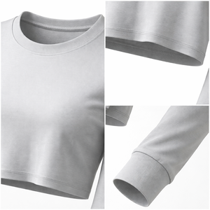 Camisetas Cortas de Manga Larga Personalizadas al por Mayor para Mujer - Proveedor y Fabricante OEM en Grandes Cantidades - Product Image 4