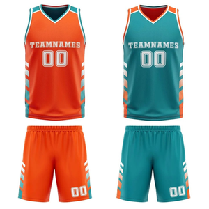 Maillots de basket rétro personnalisés en sublimation, réversibles, pour enfants et hommes, ensemble de tenues de basketball - Product Image 4