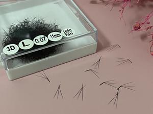 <b>premade</b> volume <b>fans</b> volume lash extensions pestañas eyelashes handmade lashes cashmere matte black eyelashes extensions 2026 - Product Image 6