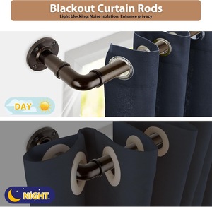 Barra de Cortina Extensible Industrial de 25 mm con Ojales para Cortinas Opacas - Product Image 2