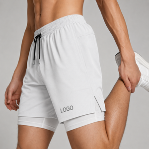 Pantalones Cortos Deportivos para Hombre al por Mayor, de Poliéster/Nylon/Spandex, Ecológicos, Transpirables, de Secado Rápido, Cintura Media, con Cierre de Cordón, hasta la Rodilla - Product Image 3