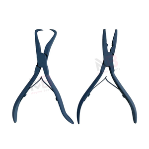 Professional Micro Ring Stainless Steel Hair Extension <b>Pliers</b> Pulling Needle Tool Custom Logo Eco-Friendly 1-Hole <b>Plier</b> <b>Set</b> - Product Image 3