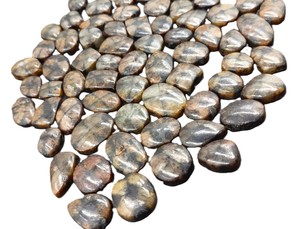 Lote de Joyas ARTS JEWELS: Piedra de Chiastolita Natural Marrón en Forma de Cruz, Corte Ovalado, Corte Pera, Corte Cojín, Cabujón, Suelta, Pulida, con Juego de Colores para Anillo - Product Image 2