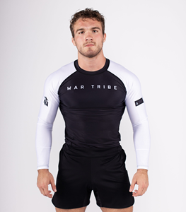 Camiseta de Compresión de Manga Larga para Hombre, Marca War Tribe, Color Negro, de Secado Rápido, para Gimnasio, Deportes, Entrenamiento, Grappling - Product Image 3