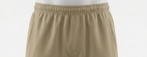 Shorts kaki pour hommes à taille élastique avec poches, coupe régulière, toutes saisons, couleur unie, vêtements de sport - Product Image 5
