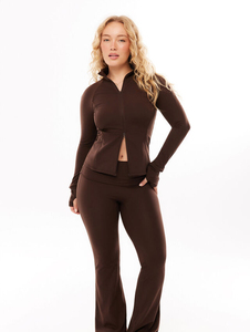 Leggings de fitness pour femmes, taille haute, longueur cheville, personnalisables, en Spandex/Nylon, écologiques, pour le yoga, coupe évasée, séchage rapide - Product Image 4