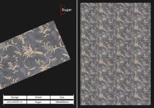 Azulejos cerámicos para pared de 300x600 mm de Wall Innovation, para baño y cocina, con acabado brillante, mate, textura de azúcar tallado, diseño de pared interior de lujo. - Product Image 5