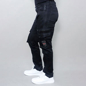 Nouveau design de jeans pour hommes, coupe skinny et jeans stretch taille moyenne pour hommes, bleu clair - Product Image 5