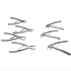 Ensemble de forceps d'extraction pour bébé, instruments chirurgicaux dentaires pédiatriques de qualité supérieure pour les procédures d'extraction dentaire chez les nourrissons et les enfants - Product Image 1