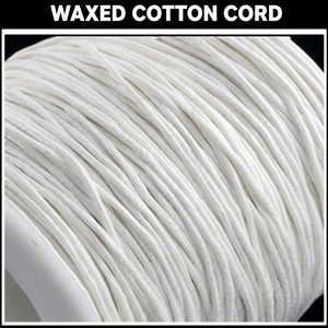 Cordón de Algodón Encerado Blanco, Cordón Plano de Algodón Trenzado para Bolsos, Ropa, Zapatos, Macramé - Product Image 1