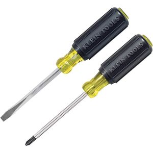 Klein Tools 85442 2-Piece Screwdriver <b>Set</b> 1/4 Keystone #2 Phillips Cushion Grip <b>Square</b> Shan Made in USA - Product Image 1