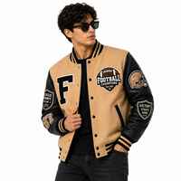 Veste bomber varsity sur mesure pour homme, grande taille, broderie, patchs, veste de baseball vintage, veste de baseball pour homme, OEM