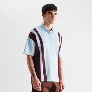 Polo rayé à manches courtes en Oxford pour hommes, idéal pour les uniformes de club et les tenues d'équipe, avec logo personnalisé, fournisseur OEM ODM, vente en gros, usine - Product Image 5