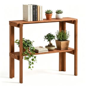 Scarpiera Pieghevole in Legno Naturale con Doghe per Drenaggio - Organizzatore Portatile per Interni/Esterni - Product Image 2