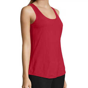 Camiseta sin Mangas para Mujer, Talla Grande, Informal, Tejida, de Algodón/Bambú, Transpirable, Ecológica, Antipilling, de Secado Rápido, Servicio OEM Personalizado - Product Image 3