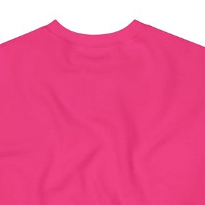 Unisex Hot <b>Pink</b> 1938 Graphic Crewneck Sweatshirt <b>Long</b> <b>Sleeve</b> Casual Pullover <b>Top</b> with Front Letter Design and Ribbed Cuffs - Product Image 5
