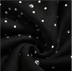 Sweat à capuche noir avec strass et motif crâne pour homme, en mélange coton et polyester, imprimé flamme gothique, fermeture éclair intégrale, style punk streetwear - Product Image 2