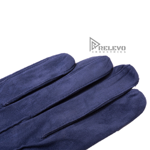 Guantes de Cuero de Gamuza Unisex de Primera Calidad, Cuero Genuino, Suaves, Cómodos, Transpirables, Logotipo Personalizado Delantero/Trasero, Cualquier Color Disponible - Product Image 2